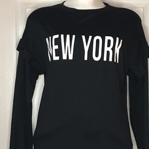 ‘New York’ REBELLIOUS ONE Knit Tee Top